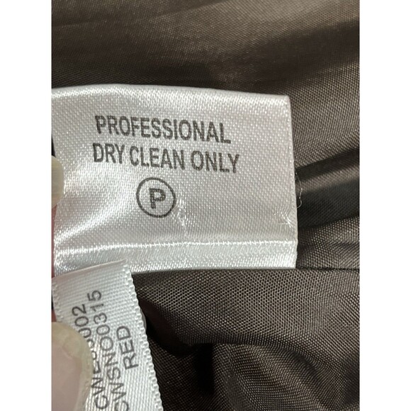 Calvin Klein Womens Red Double Breasted Wool Blend Coat Size 10 Peacoat Jacket - Picture 11 of 13